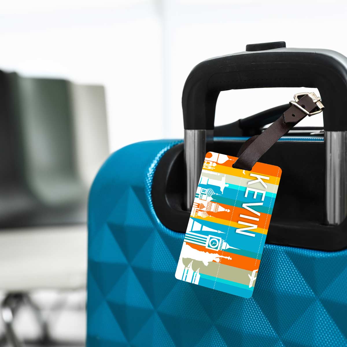 City Skyline Personalised Luggage Tag
