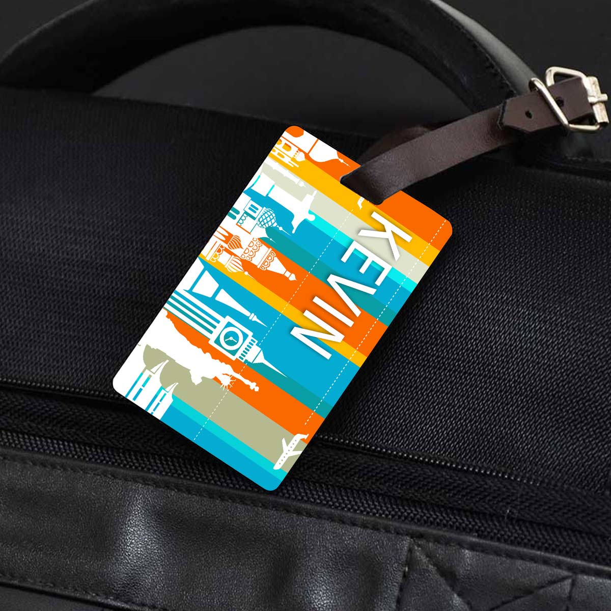 City Skyline Personalised Luggage Tag