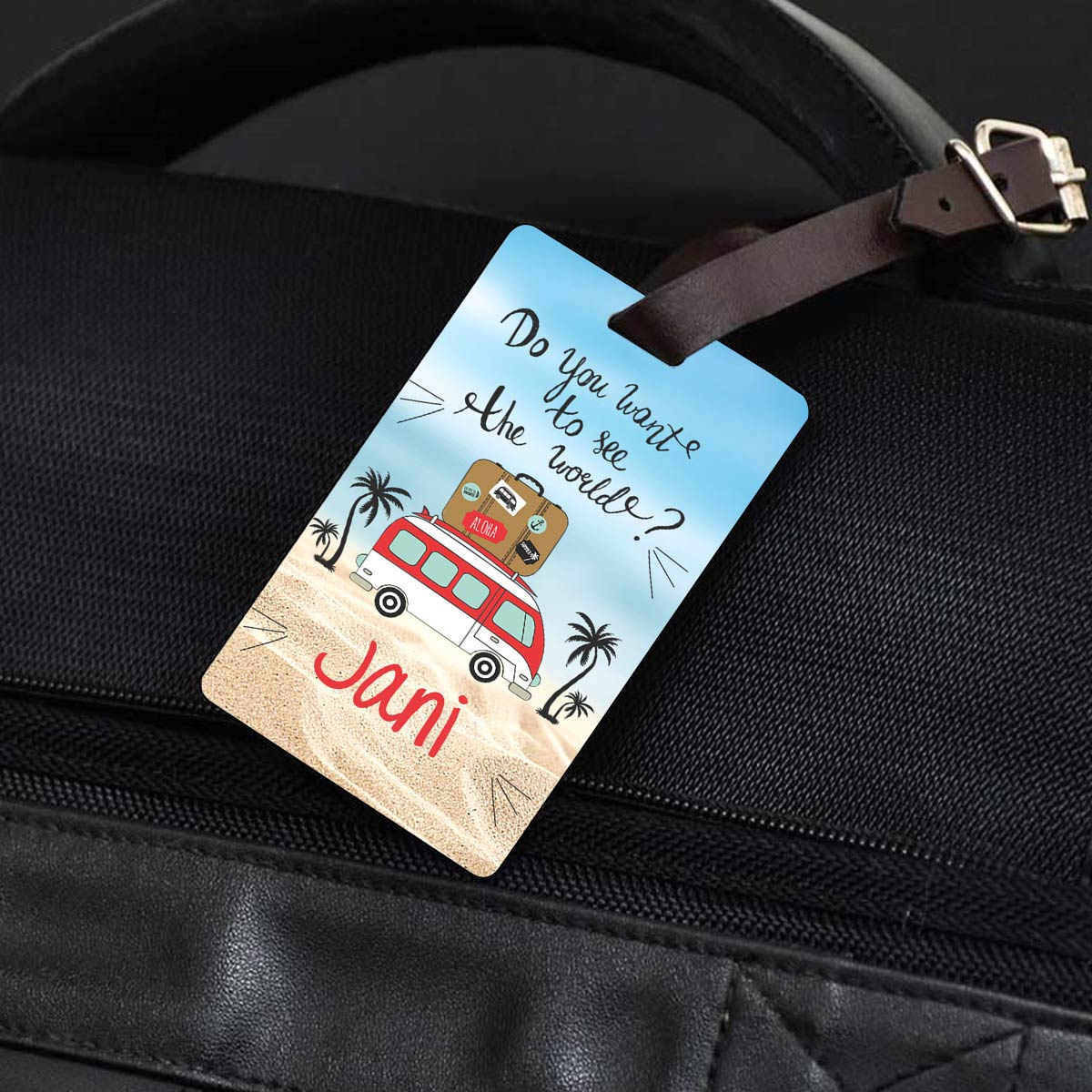 See The World Personalised Luggage Tag