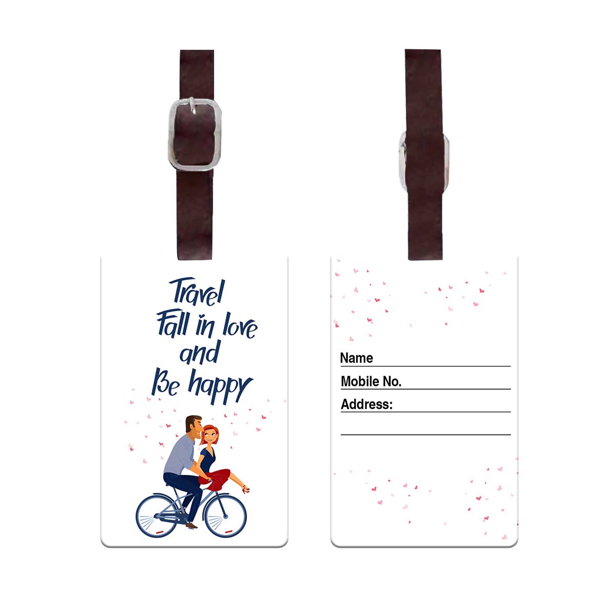 Fall In Love Personalised Luggage Tag