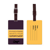 Personalised Fly Attendant Luggage Tag