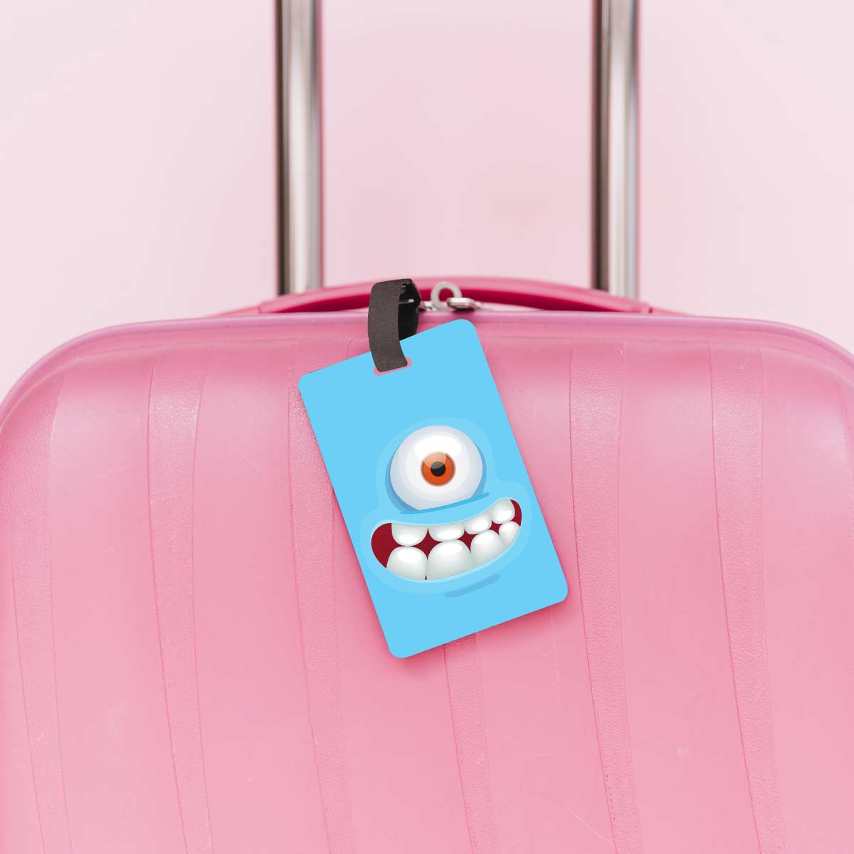 Personalised Blue Monster Luggage Tag