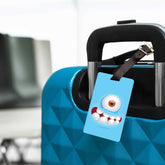 Personalised Blue Monster Luggage Tag