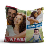 Personalized I Love You Cushion Gift for Valentine's Day