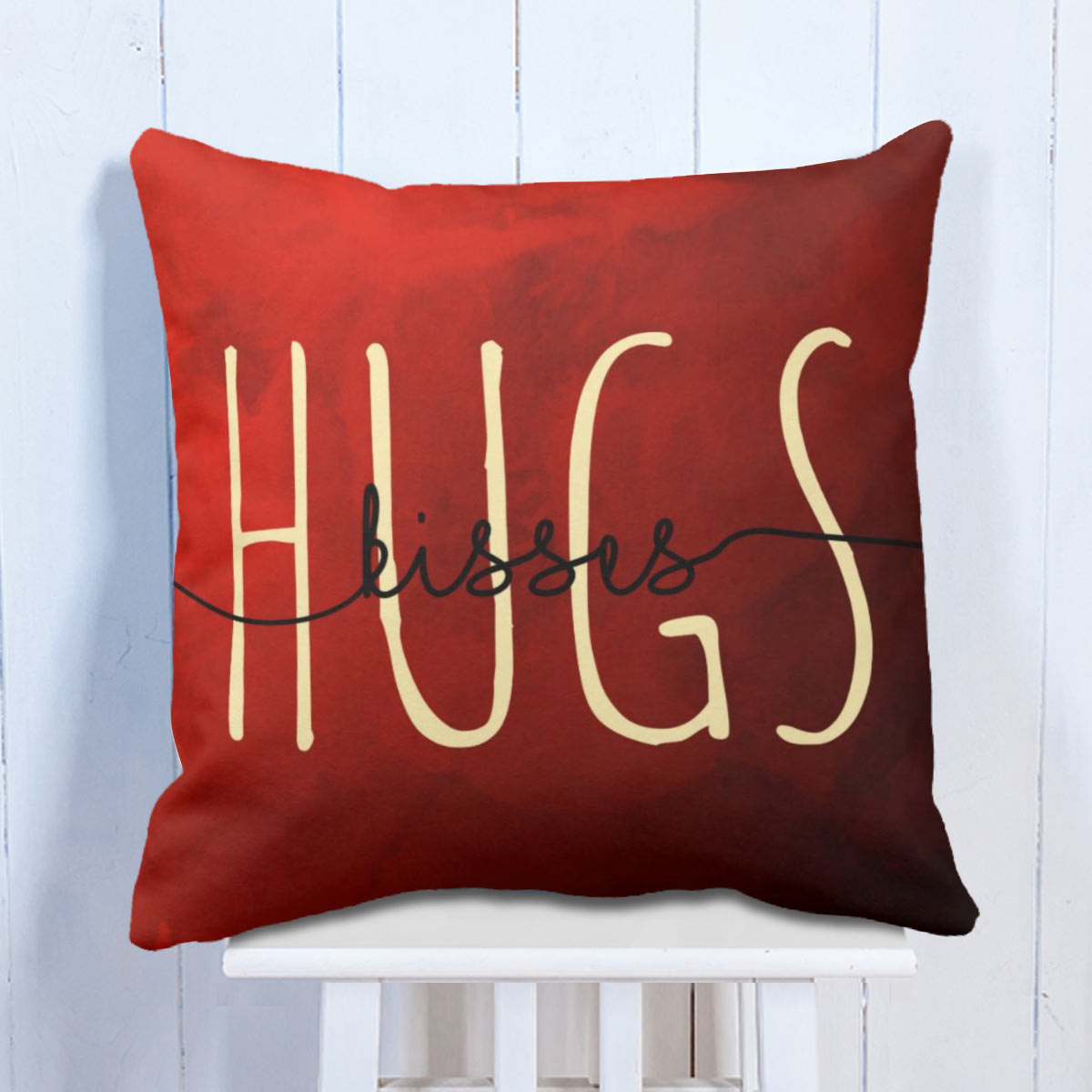 red Hug velvet Cushion