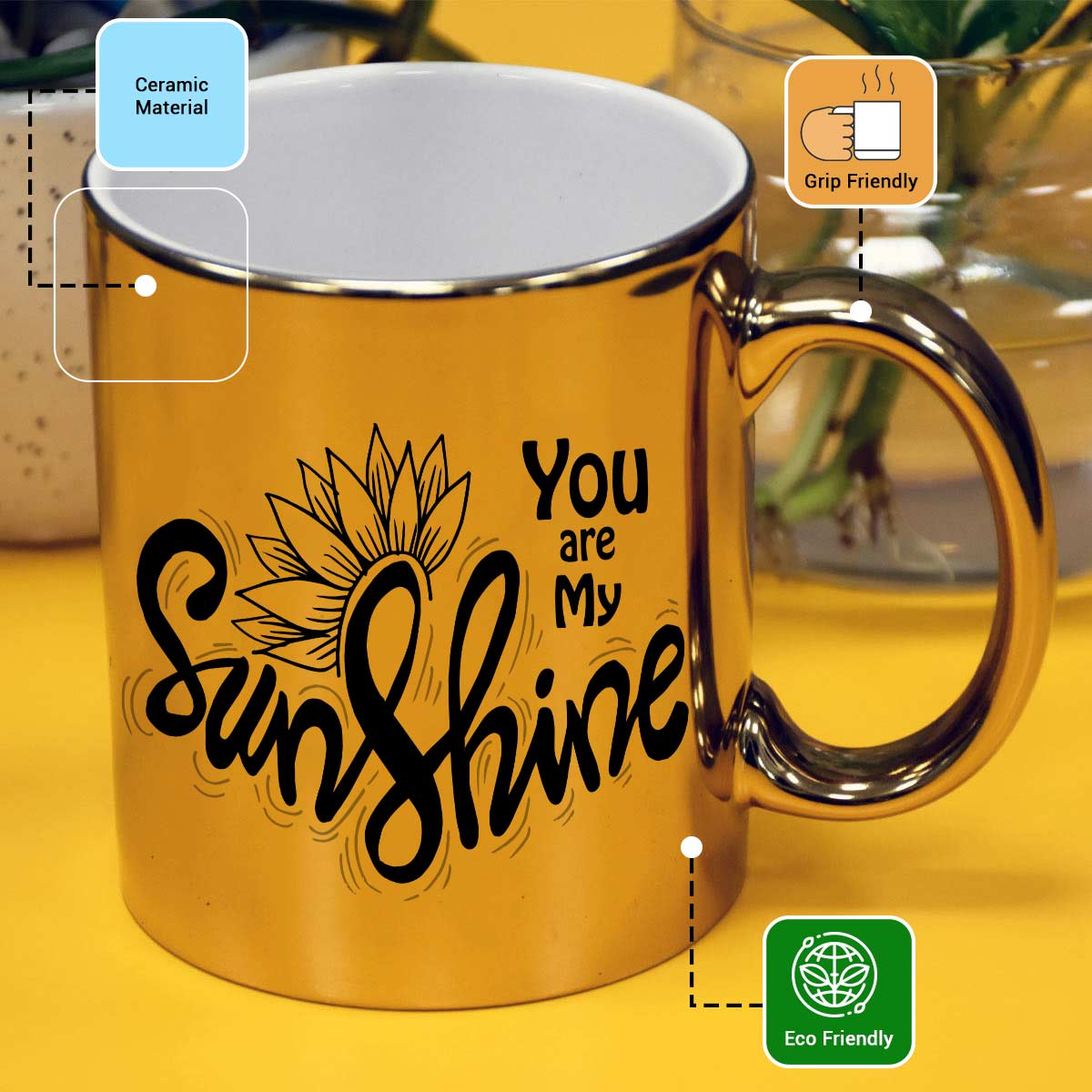 You Are My Sunshine Coffee Mug Gift For Friends, Couple, Bf, Gf