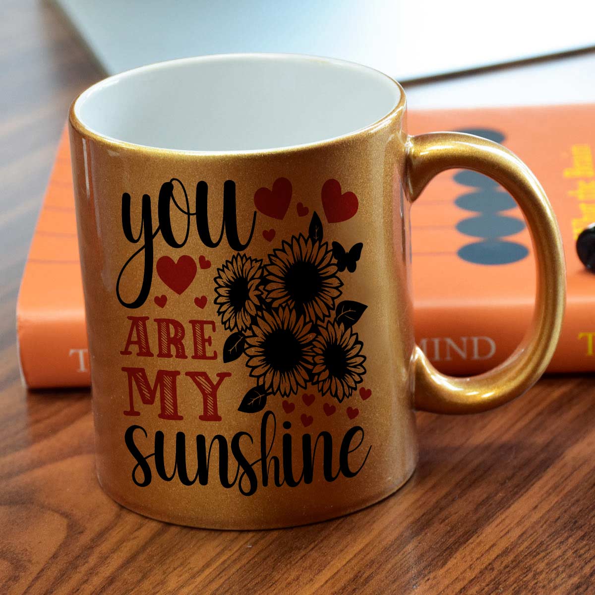 You Are My Sunshine Floral Coffee Mug Gift For Friends, Couple, Bf, Gf