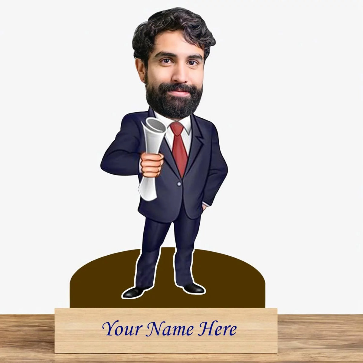 Personalized Caricature for Engineer with Custom Name