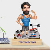 Personalized Caricature for GYM Lover with Custom Name