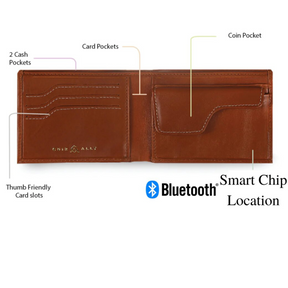 Explorer Leather Wallet + Anti-Loss Bluetooth-Smart™️ Tech