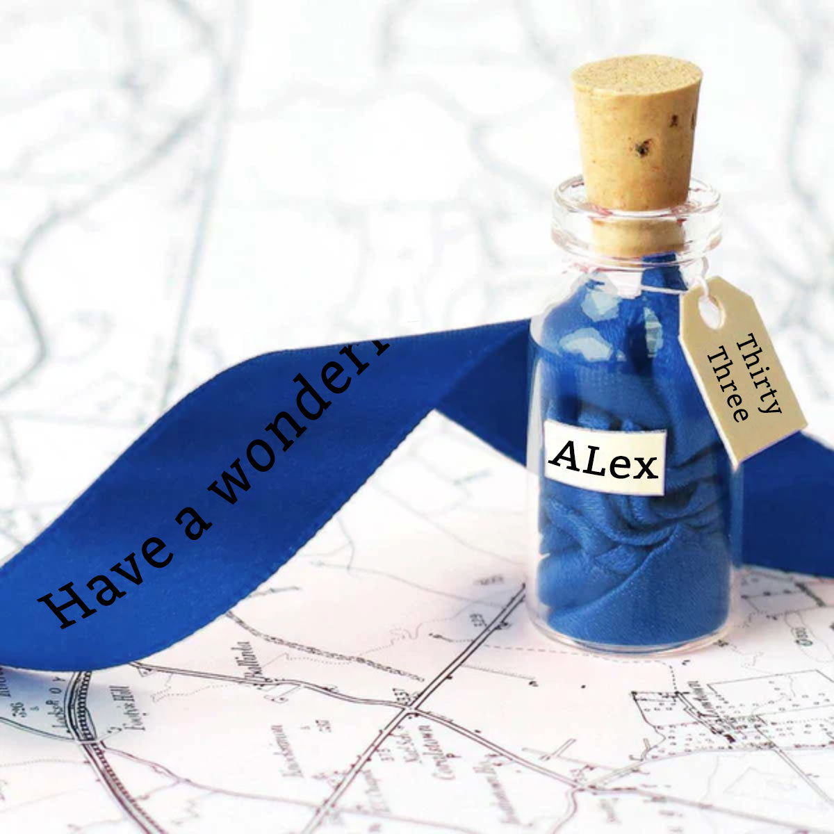 Ribbon In A Bottle - Birthday Milestone