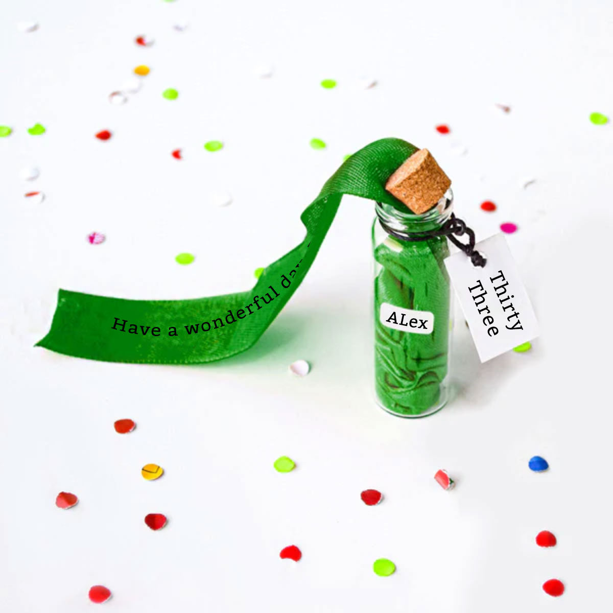 Ribbon In A Bottle - Birthday Milestone