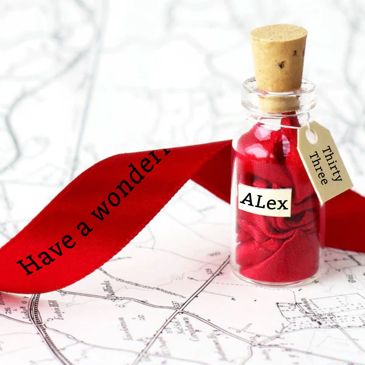 Ribbon In A Bottle - Birthday Milestone