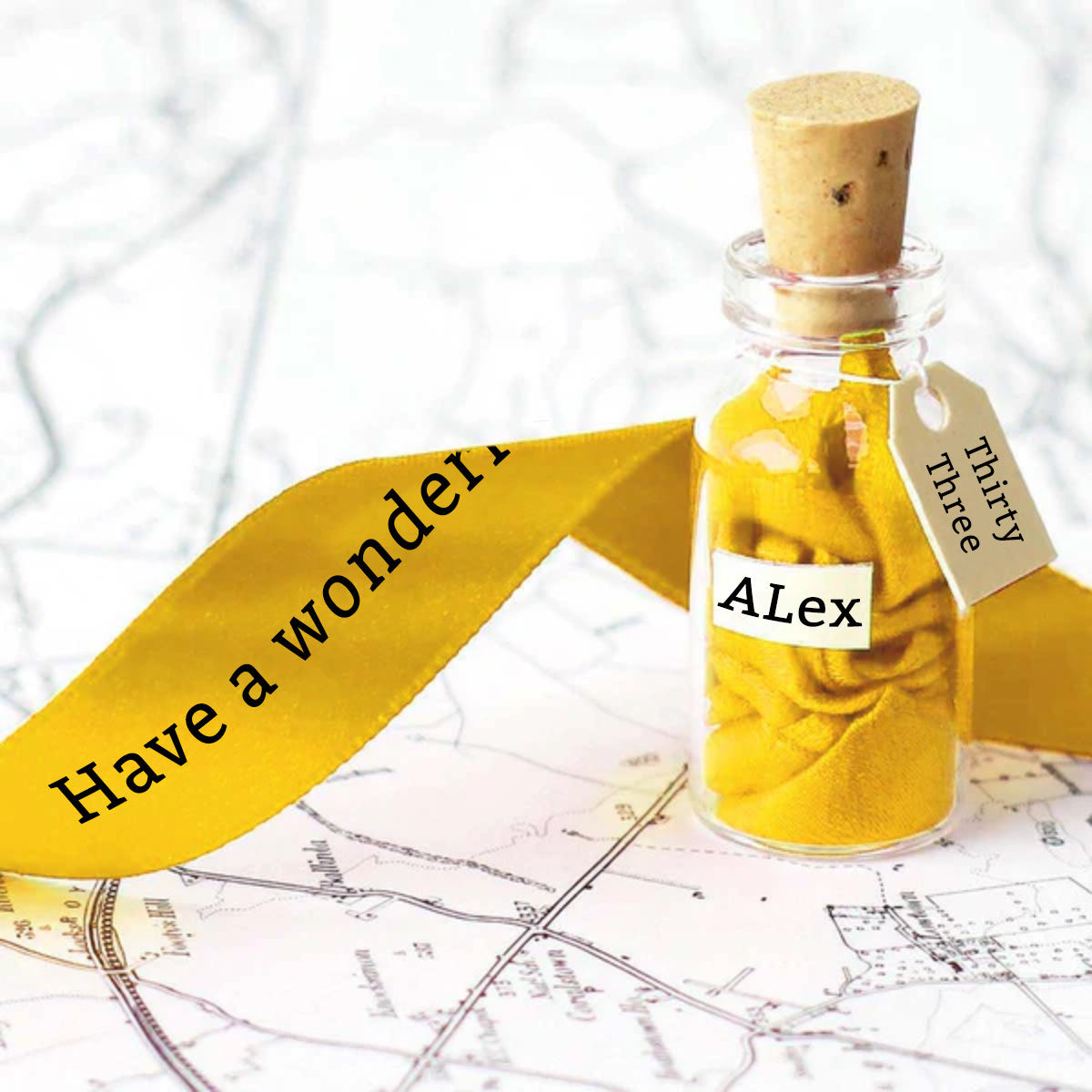 Ribbon In A Bottle - Birthday Milestone