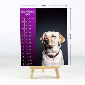 Personalised Dog Easel Calendar