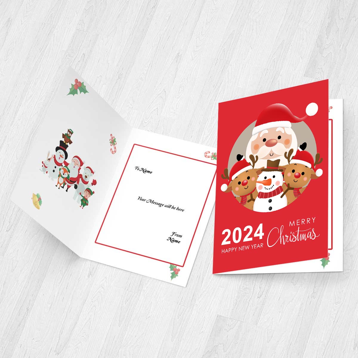 Merry Christmas & New Year Wishes Card-3