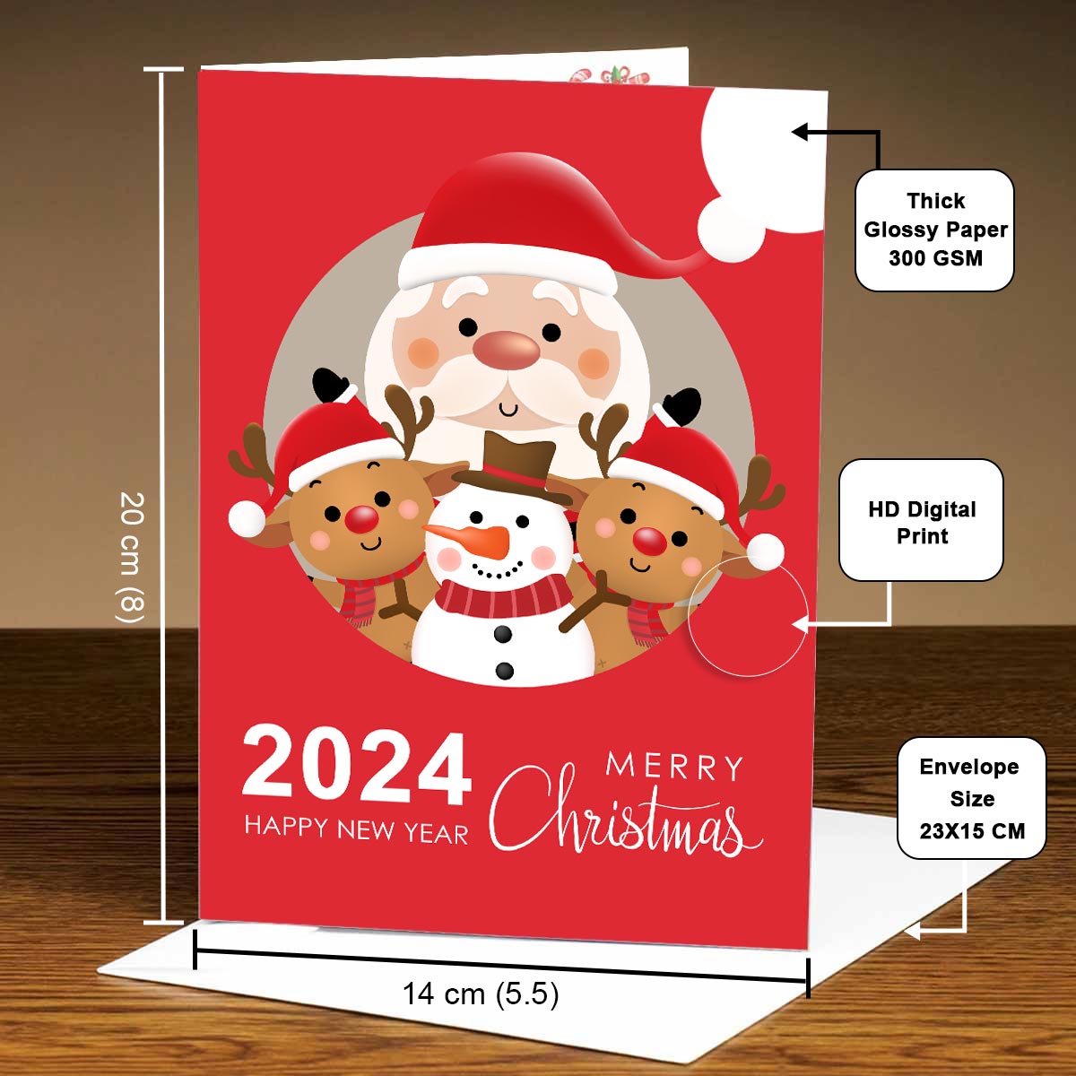 Merry Christmas & New Year Wishes Card-4