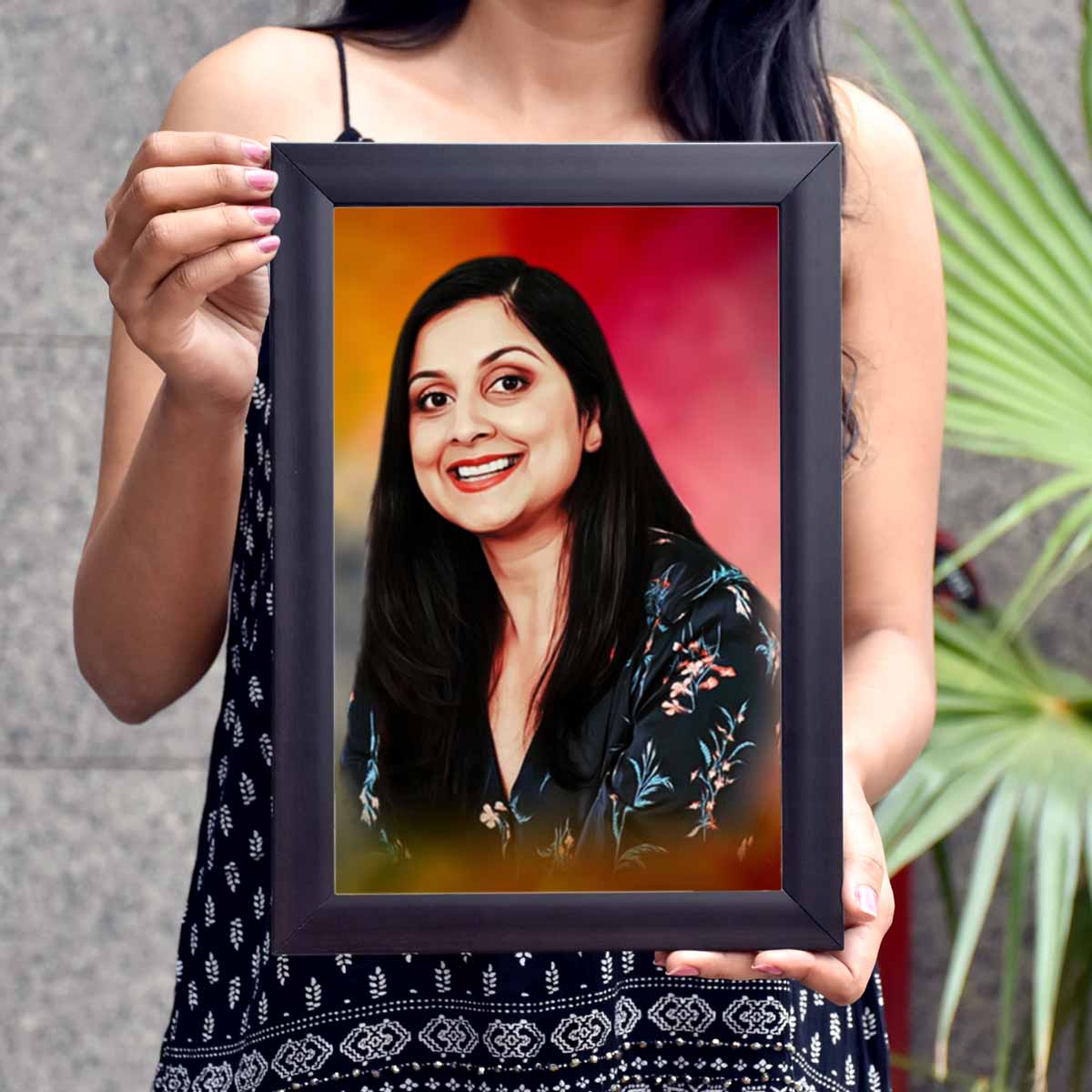 Customized Digital Portrait Photo Frame Gift For Mom 2