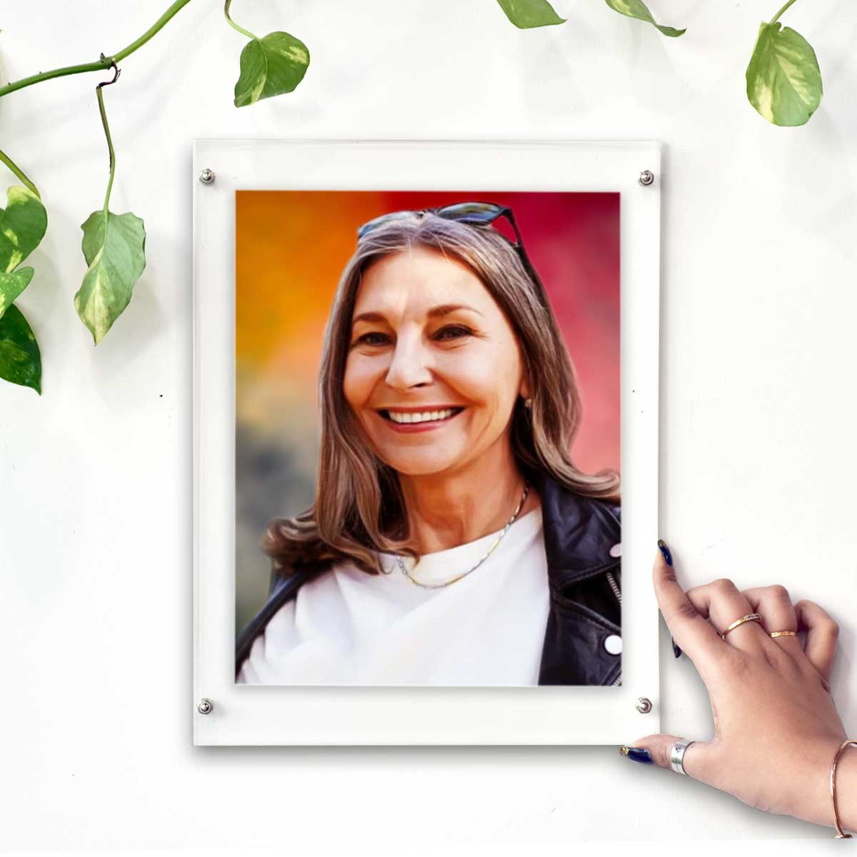 Customized Digital Portrait Photo Frame Gift For Mom 13