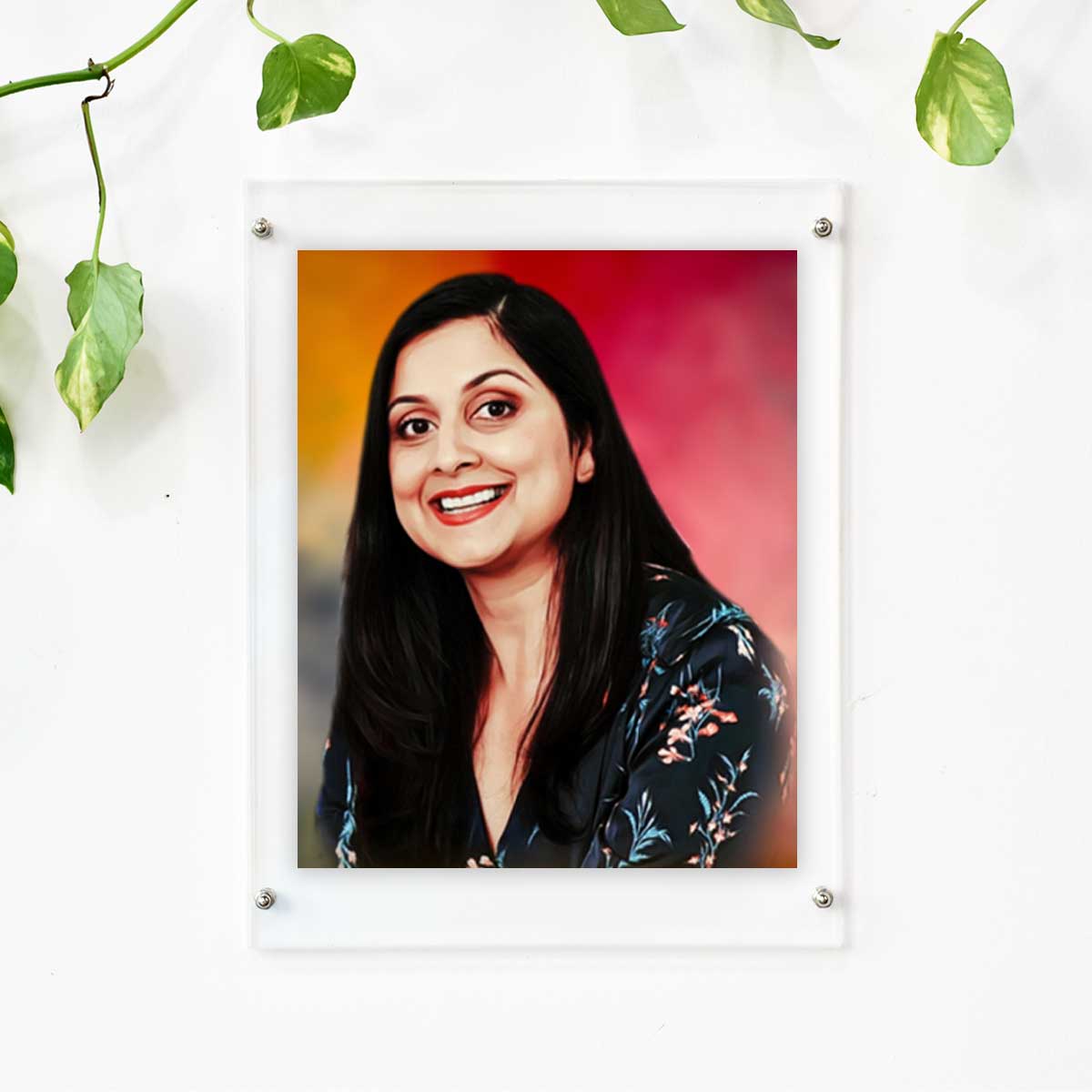 Customized Digital Portrait Photo Frame Gift For Mom 16