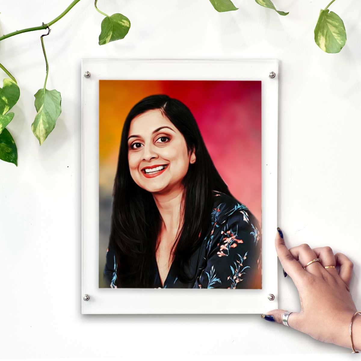 Customized Digital Portrait Photo Frame Gift For Mom 17