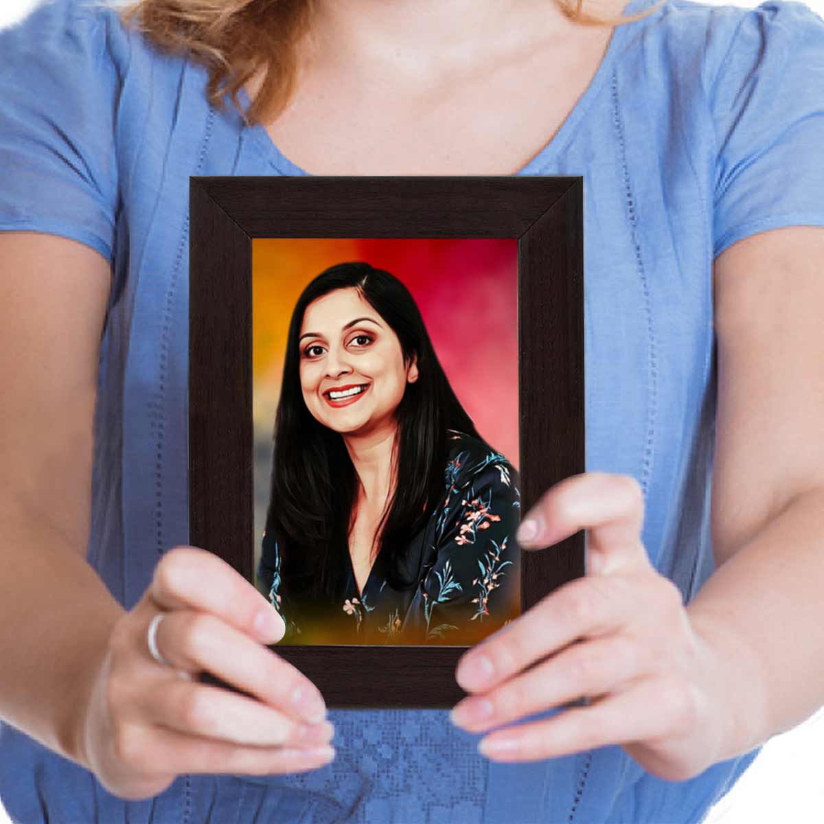 Customized Digital Portrait Photo Frame Gift For Mom 6