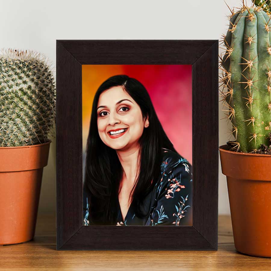 Customized Digital Portrait Photo Frame Gift For Mom 7