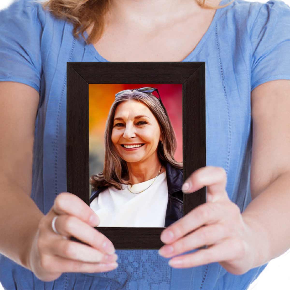 Customized Digital Portrait Photo Frame Gift For Mom 9