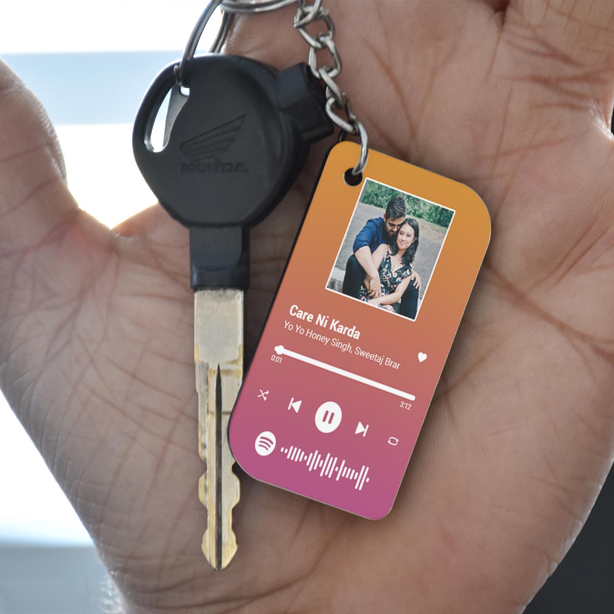 Personalised Spotify Keychain MDF