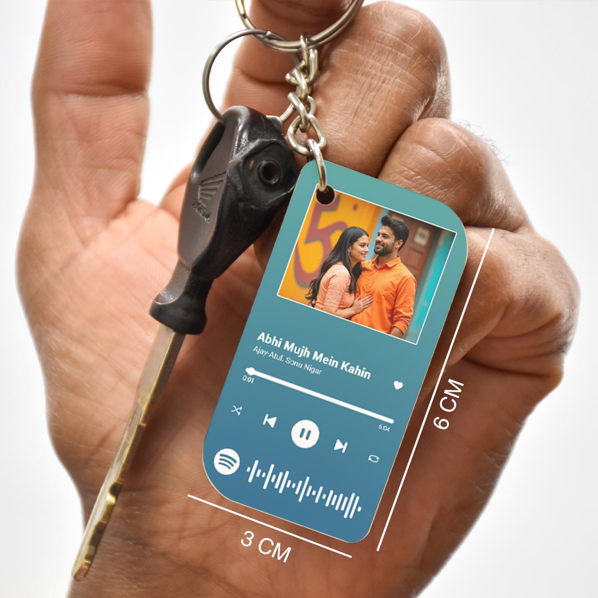 Personalised Spotify Keychain MDF