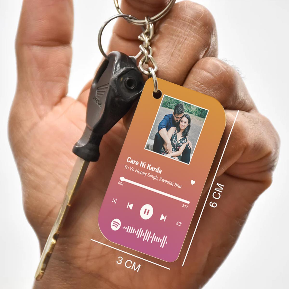 Personalised Spotify Keychain MDF