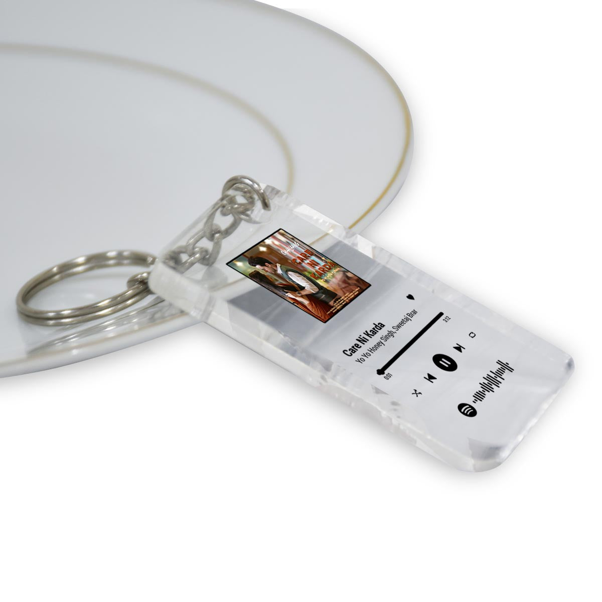 Personalised Spotify Keychain Acrylic