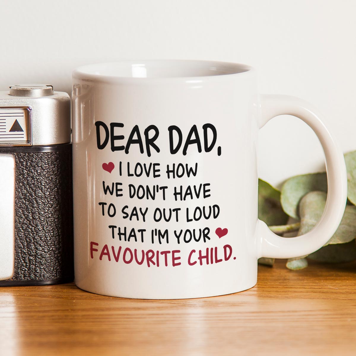 Dad's Favourite Child Coffee Mug Gift For Father 1