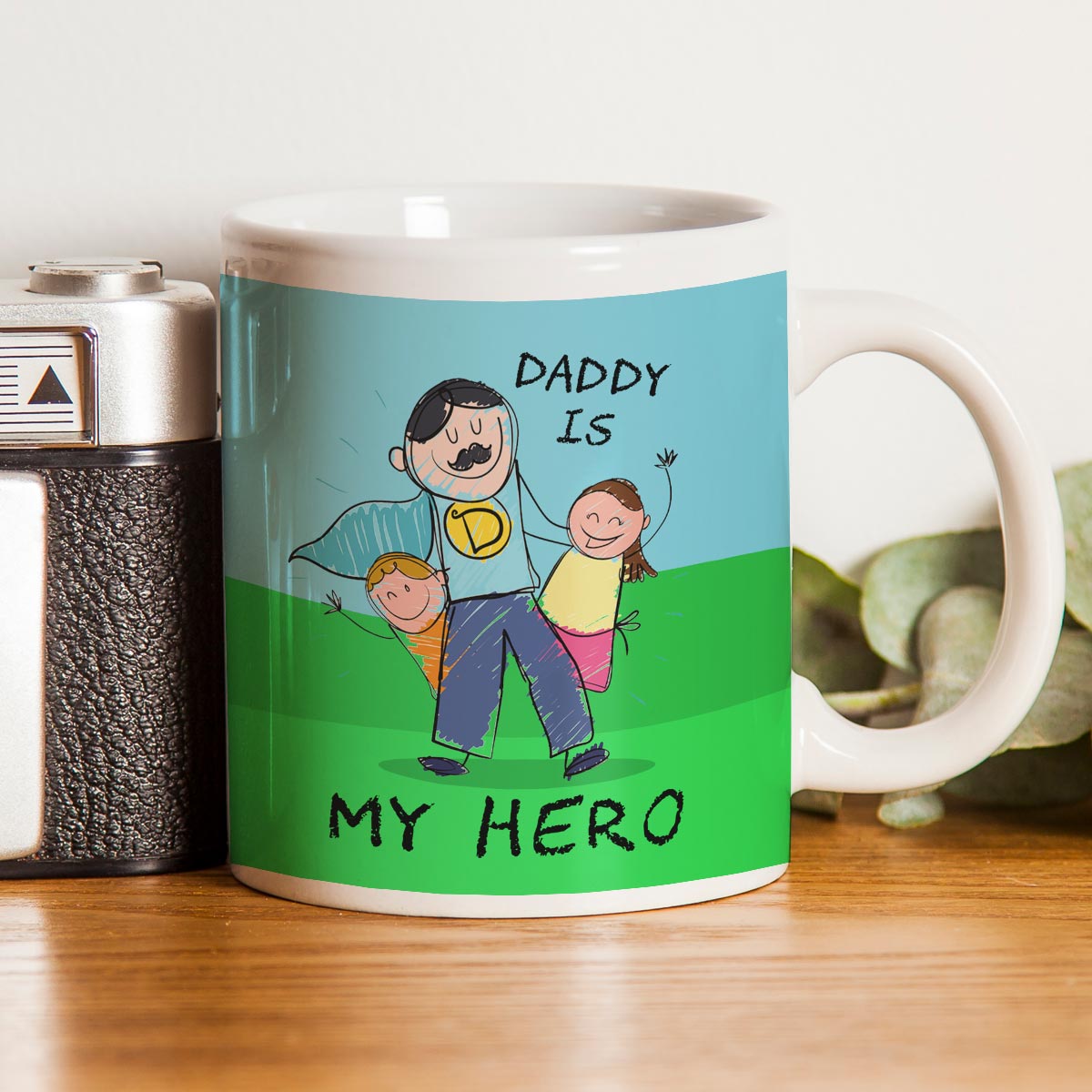Daddy Is My Hero Coffee Mug Gift For Father's Day 1