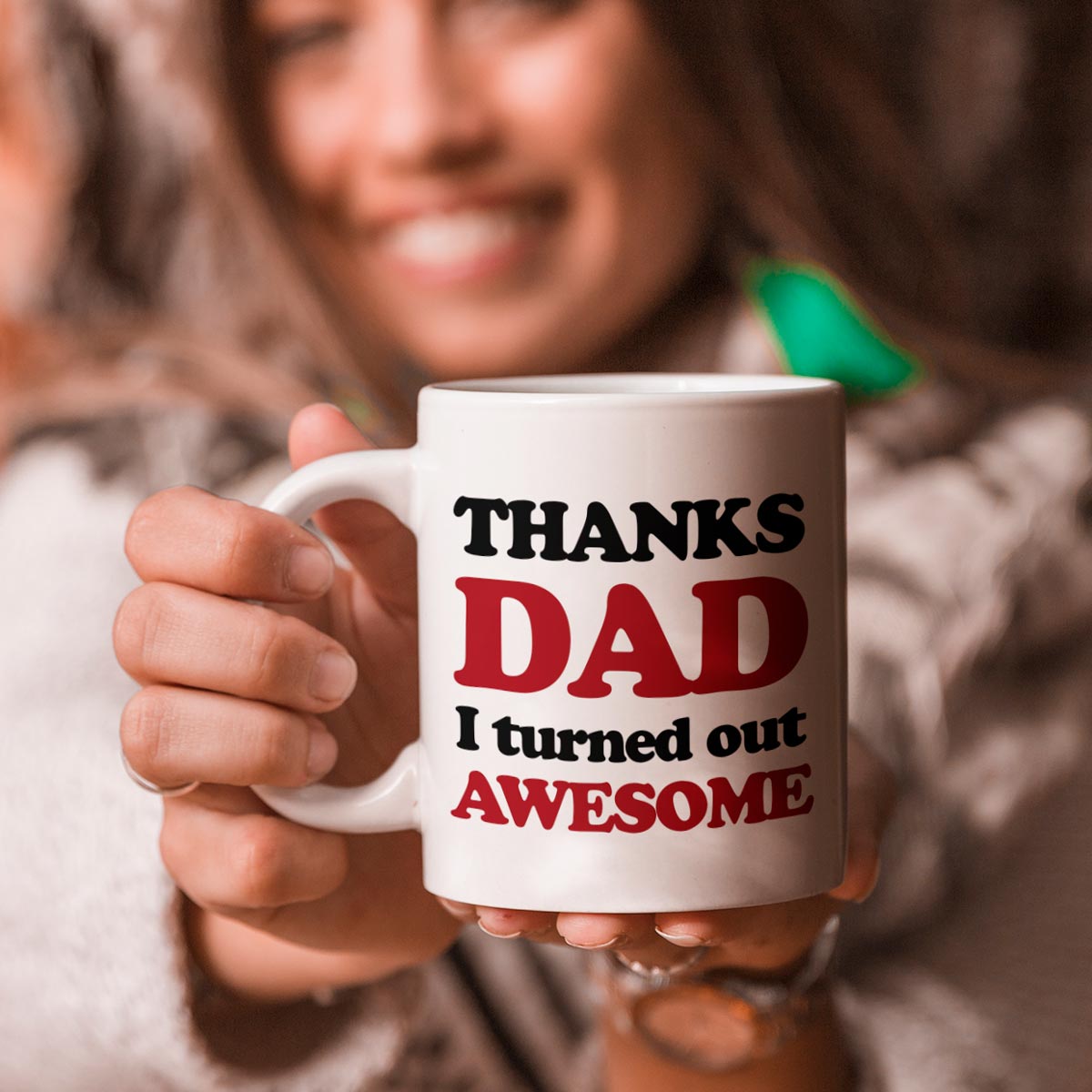Thanks Dad Coffee Mug Gift For Father's Day 1