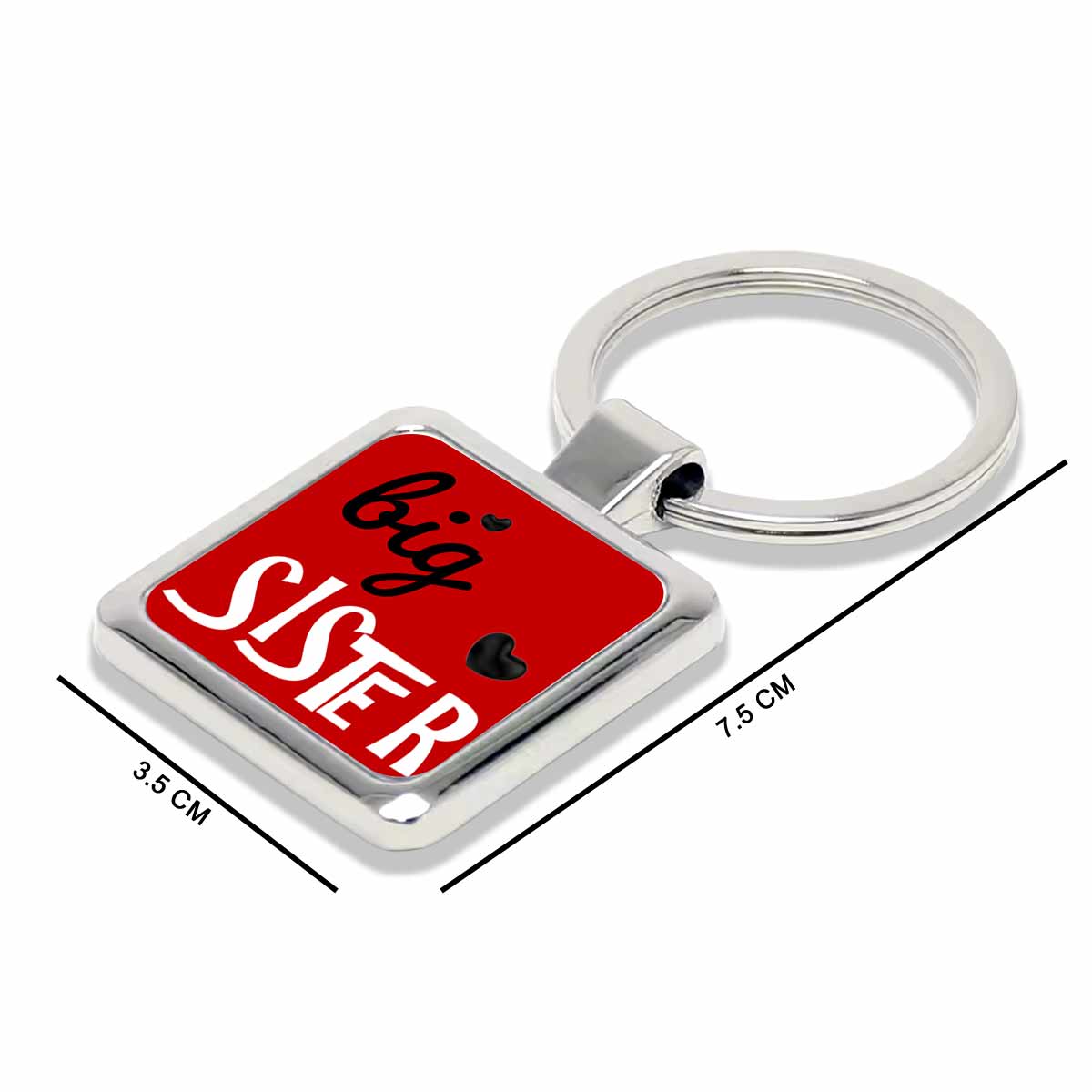 Big Sister Metal Keychain