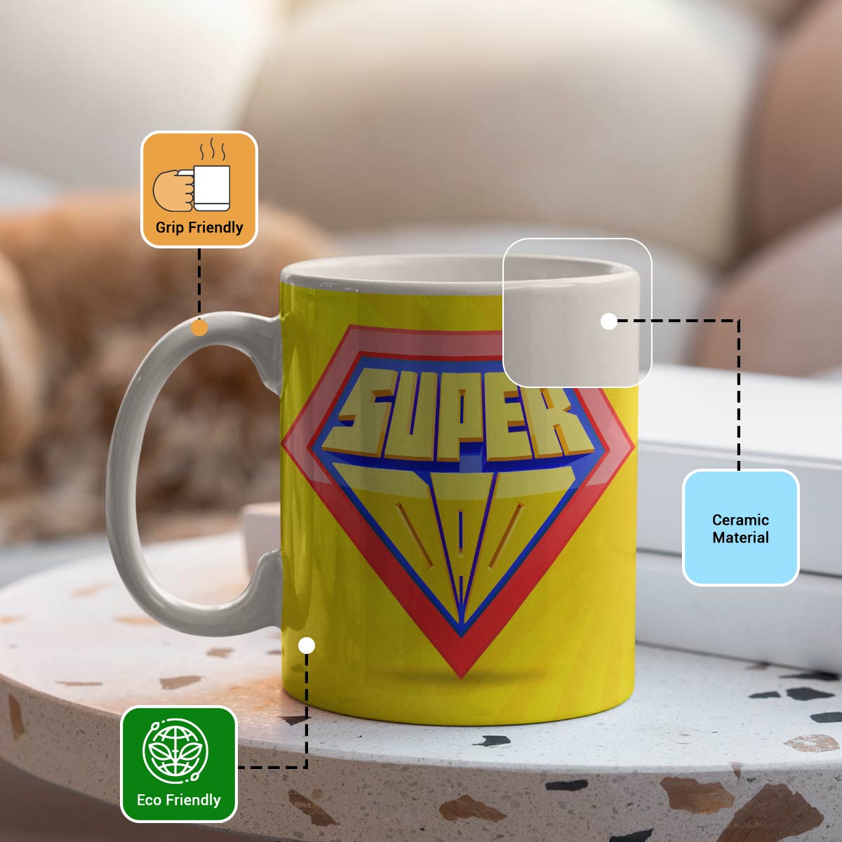 Super Dad Coffee Mug Gift For Father's Day 4