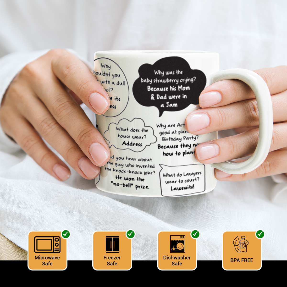 Dad's Emergency Jokes Coffee Mug Gift For Father's Day 3