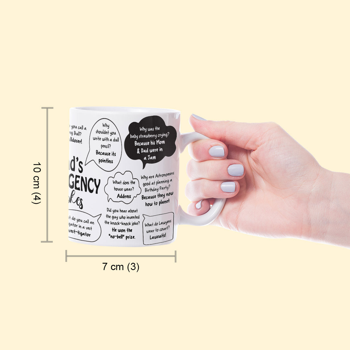 Dad's Emergency Jokes Coffee Mug Gift For Father's Day 5