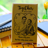 Personalised Wooden Photo Frame – Together Since