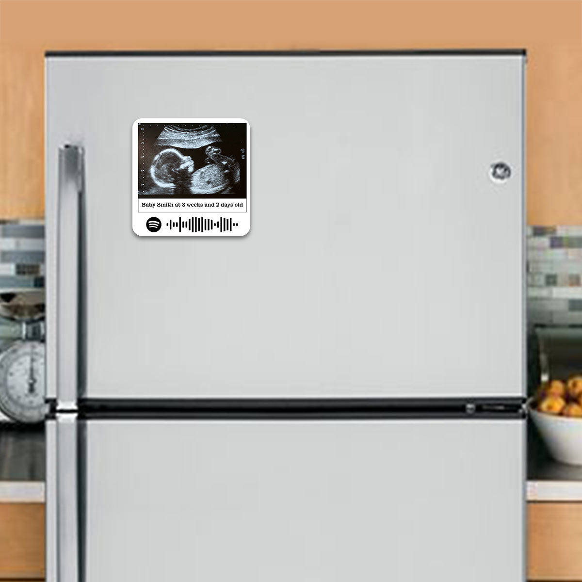 Personalised Baby Ultrasound Fridge Magnet – Custom Keepsake for Parents-to-Be