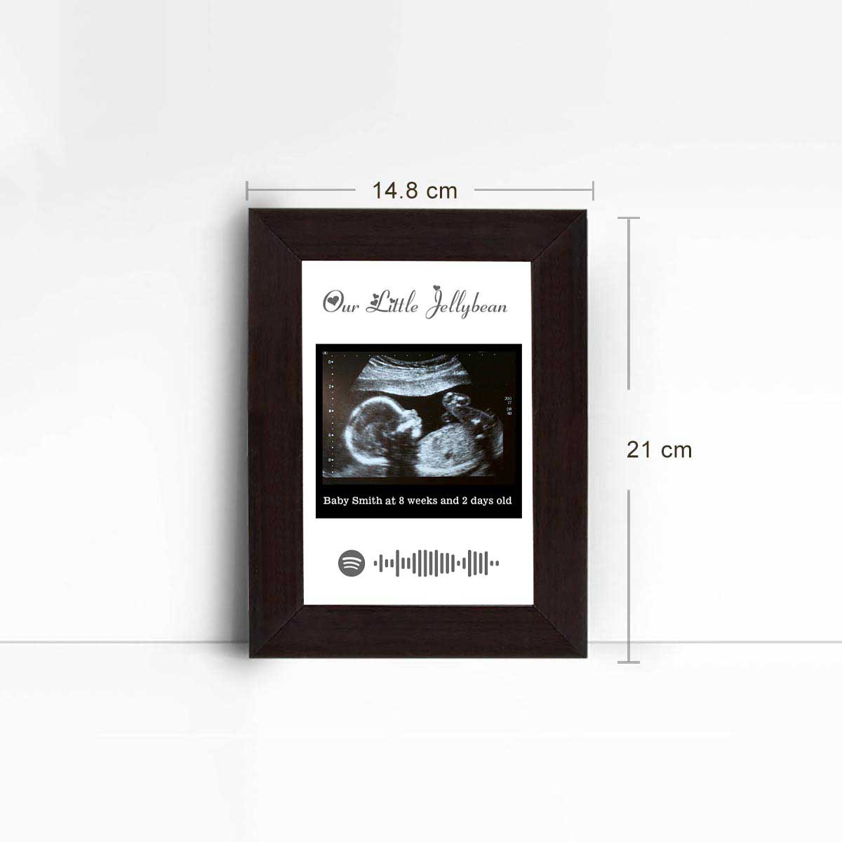 Personalised Baby Ultrasound Photo Frame – Our Little Jellybean