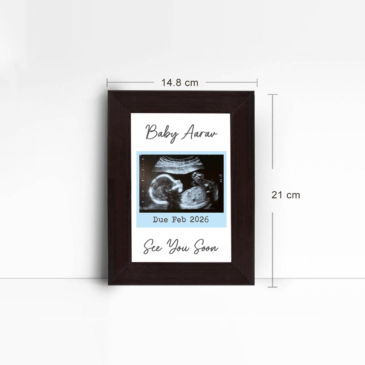 Personalised Framed Poster – See You Soon Baby Ultrasound Keepsake