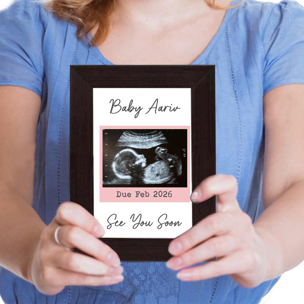 Personalised Framed Poster – See You Soon Baby Ultrasound Keepsake