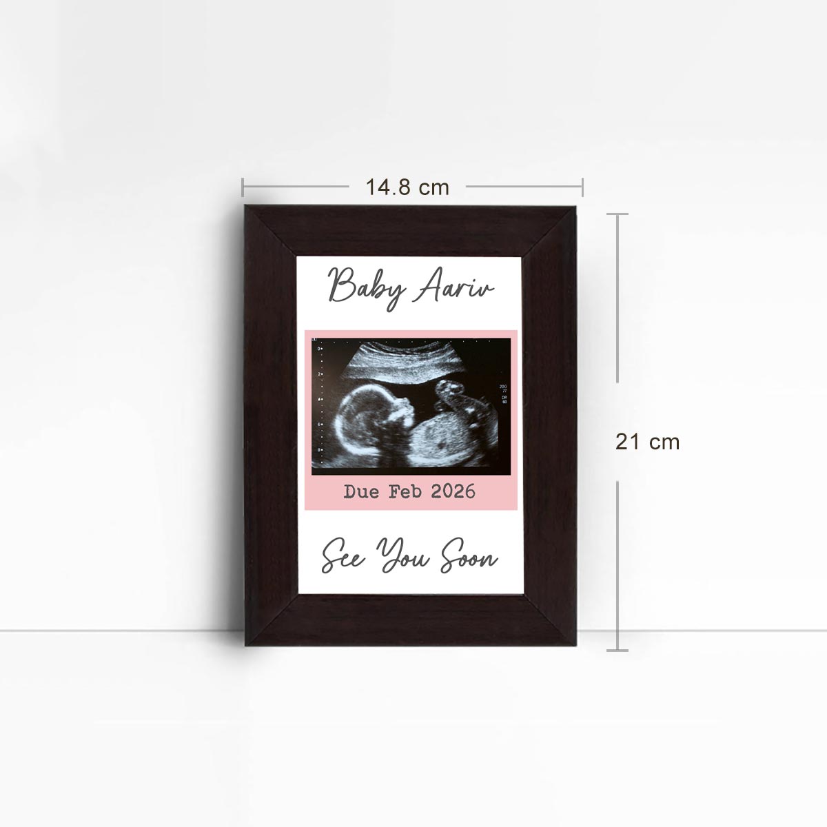 Personalised Framed Poster – See You Soon Baby Ultrasound Keepsake