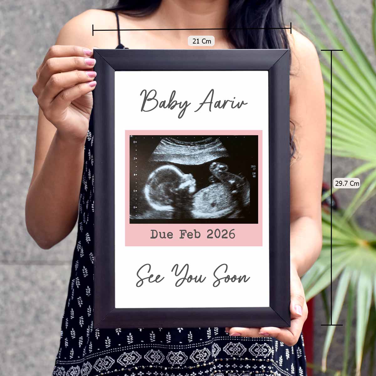 Personalised Framed Poster – See You Soon Baby Ultrasound Keepsake