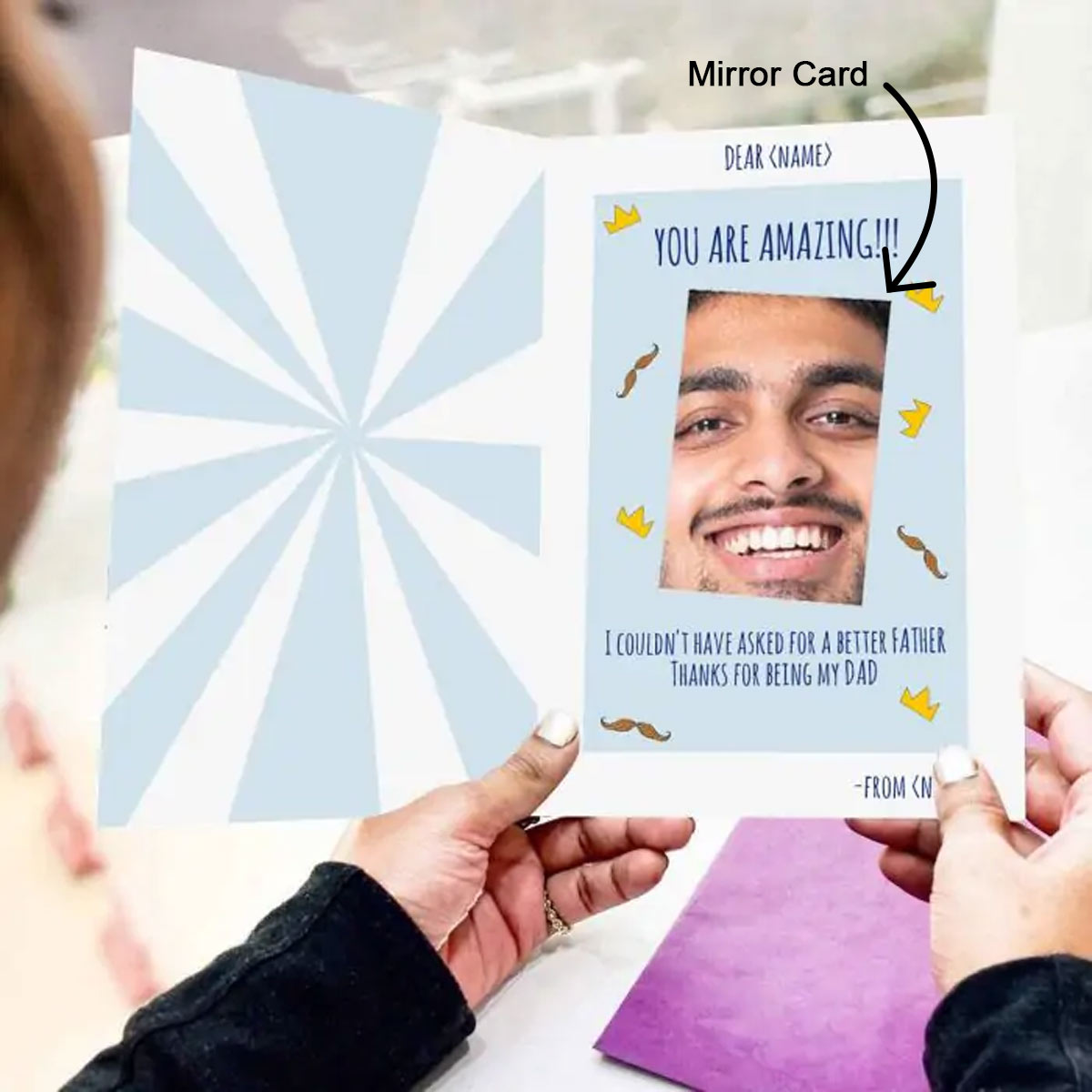 Customized Dad You're Amazing Greeting Card For Father's Day