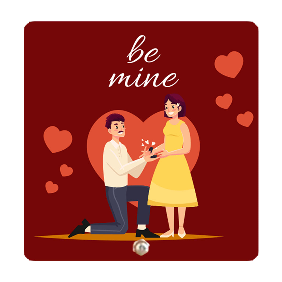 Be Mine Tabletop With Chocolates Hamper Gift For Couples