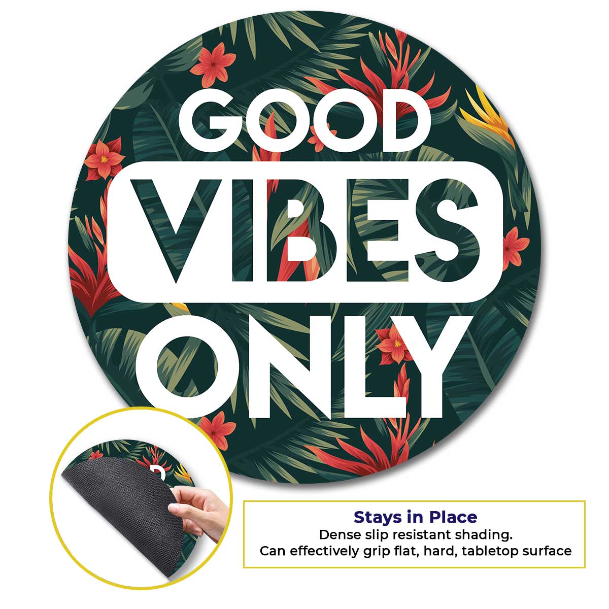 Good Vibes Only Mouse Pad