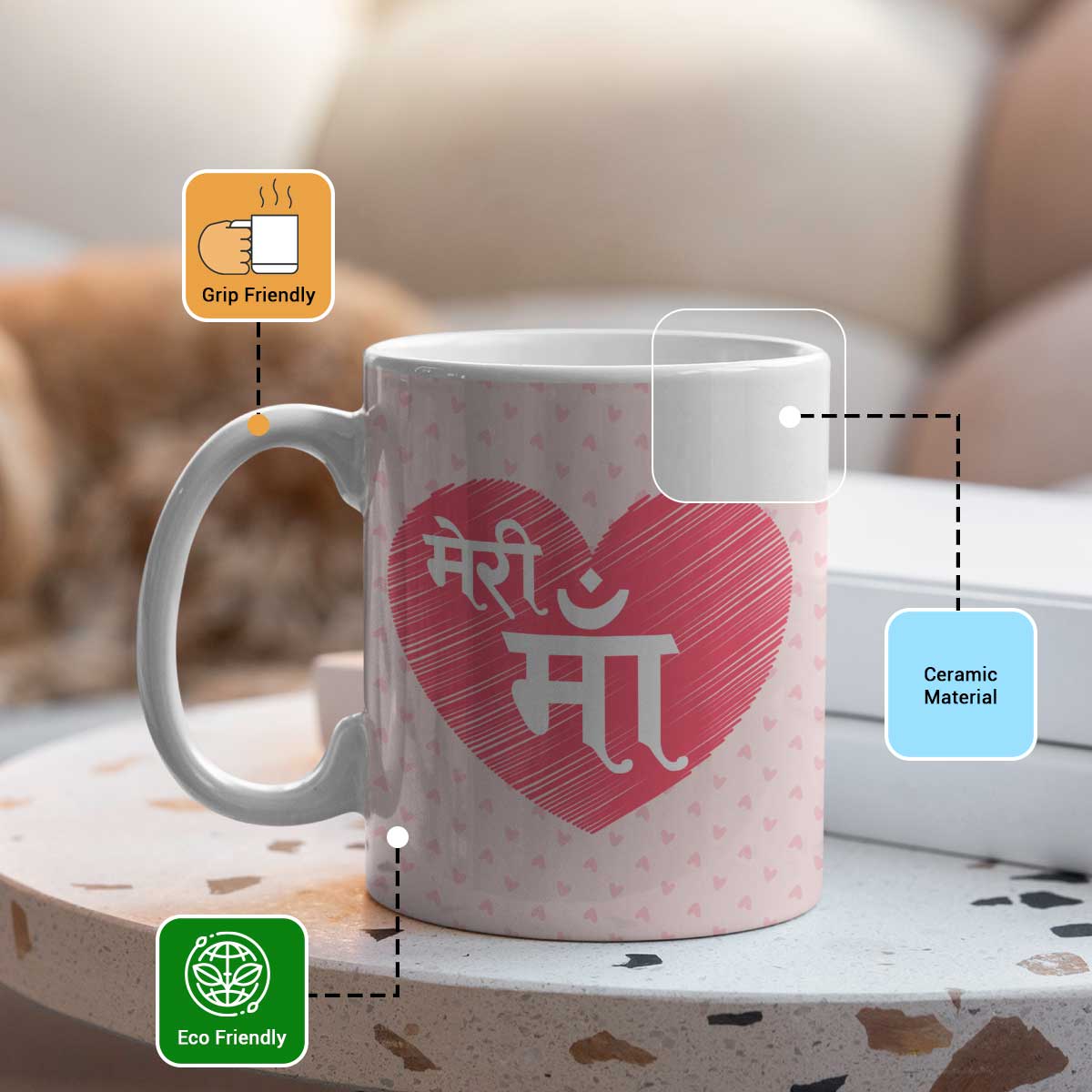 Meri Maa Coffee Mug Gift For Mom-3
